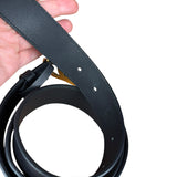 Gucci GG Black leather Belt
