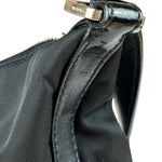 Prada Black Leather Trim/Tessuto Nylon  Shoulder Bag