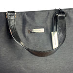 Burberry Grey Nylon/Leather Trim Tote