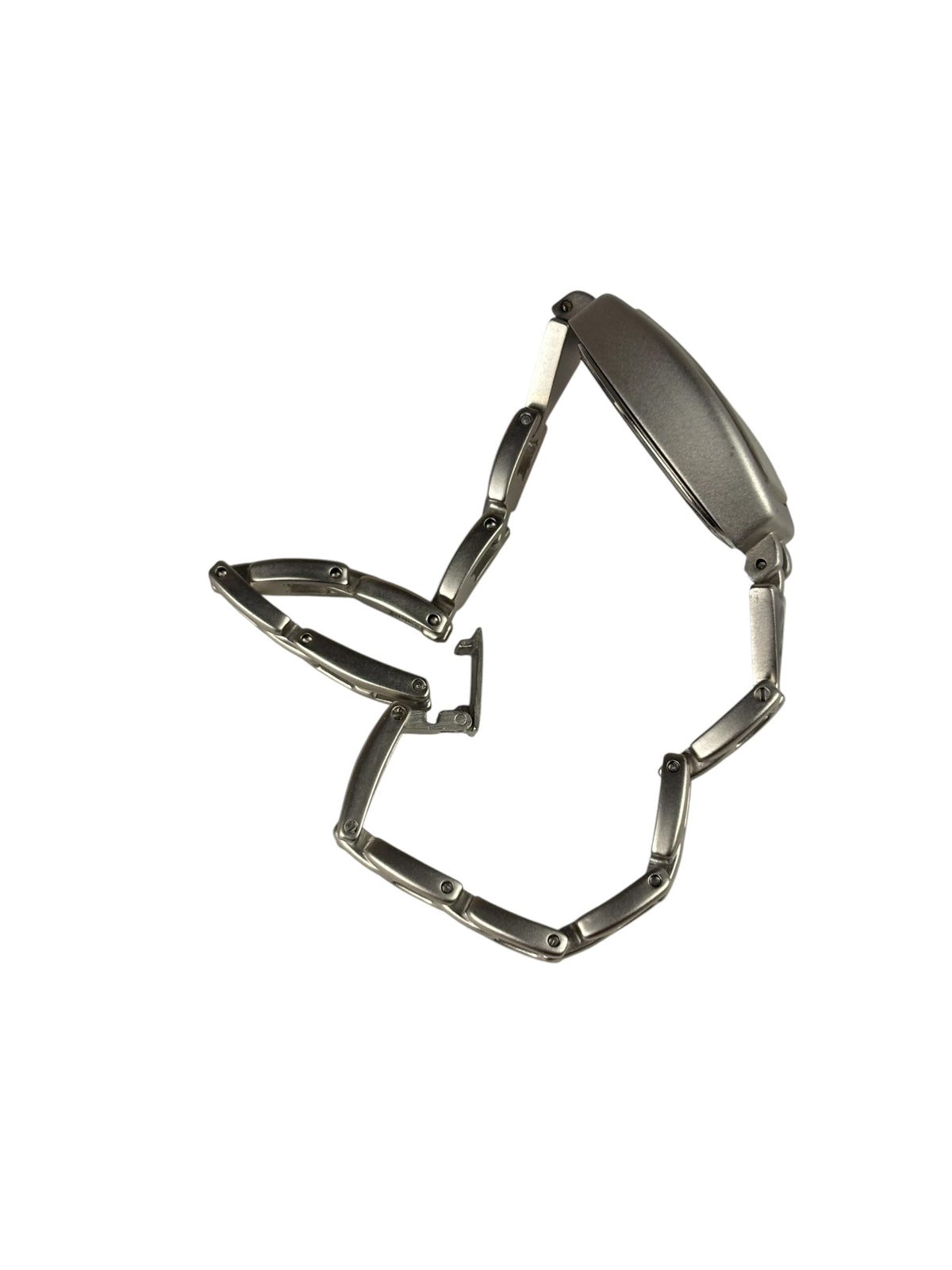 Guess White Dial Triangular Link Strap