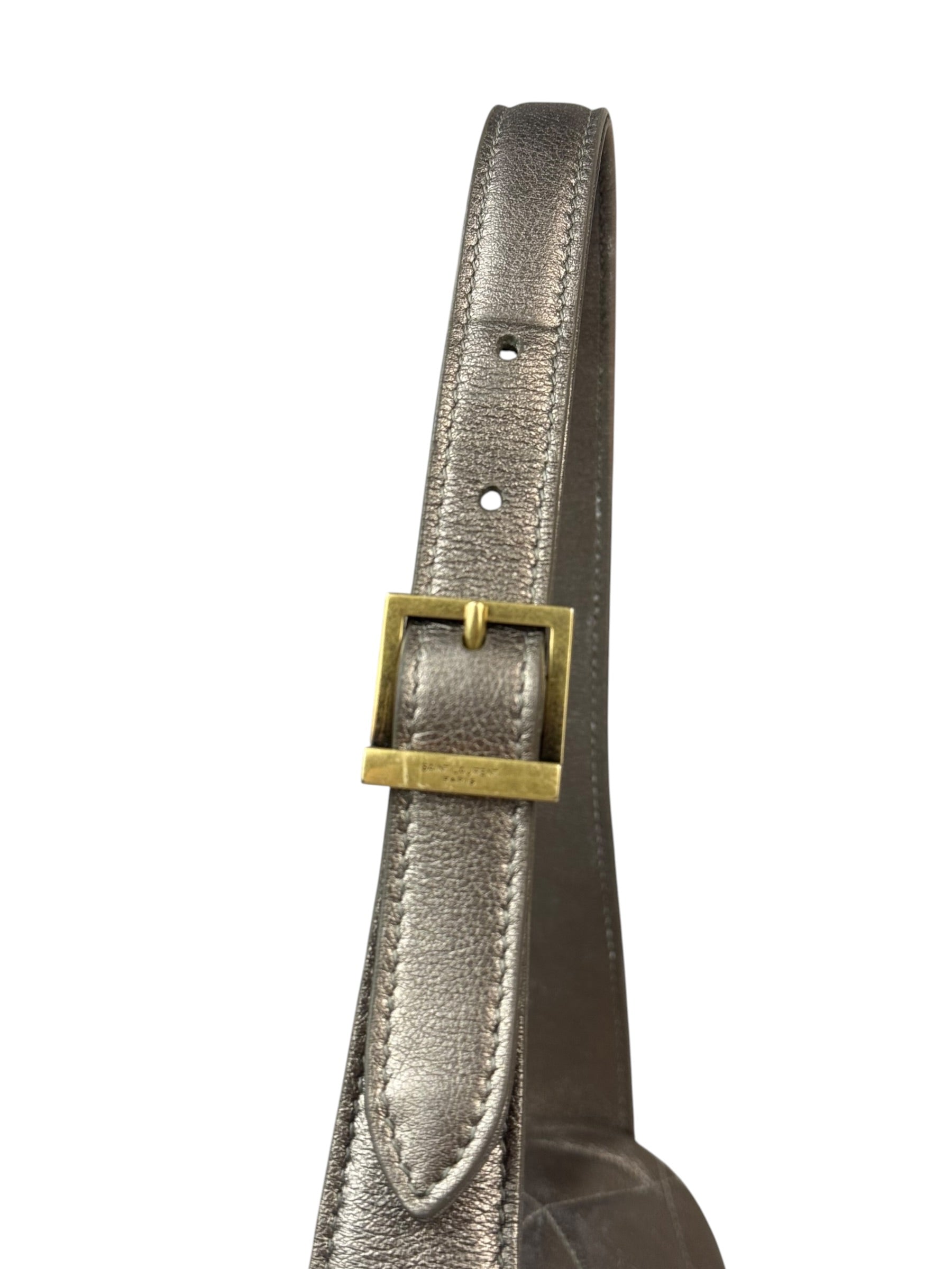Saint Laurent Metallic Bronze Lambskin Quilted Le 57 Shoulder Bag