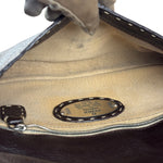 Fendi Selleria Brown Leather Stitched Baguette