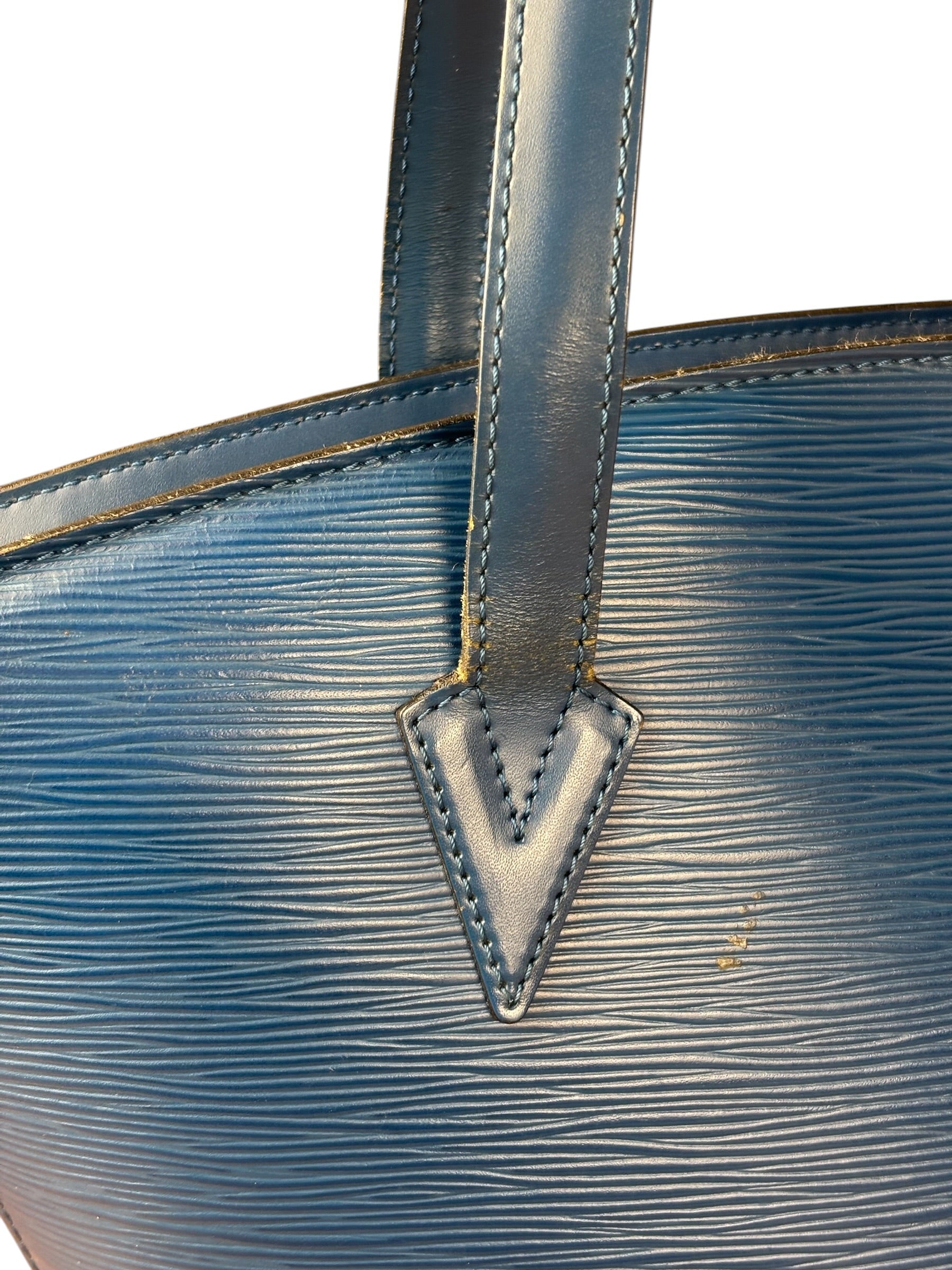 Louis Vuitton Blue Epi Saint Jacques GM Shoulder Bag