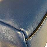 Fendi Navy Leather Peekaboo Micro Two-Way Bag