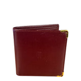 Cartier Vintage Maroon Leather Bifold Wallet
