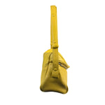 Prada Yellow Leather Padded Nappa Signaux Shoulder Bag
