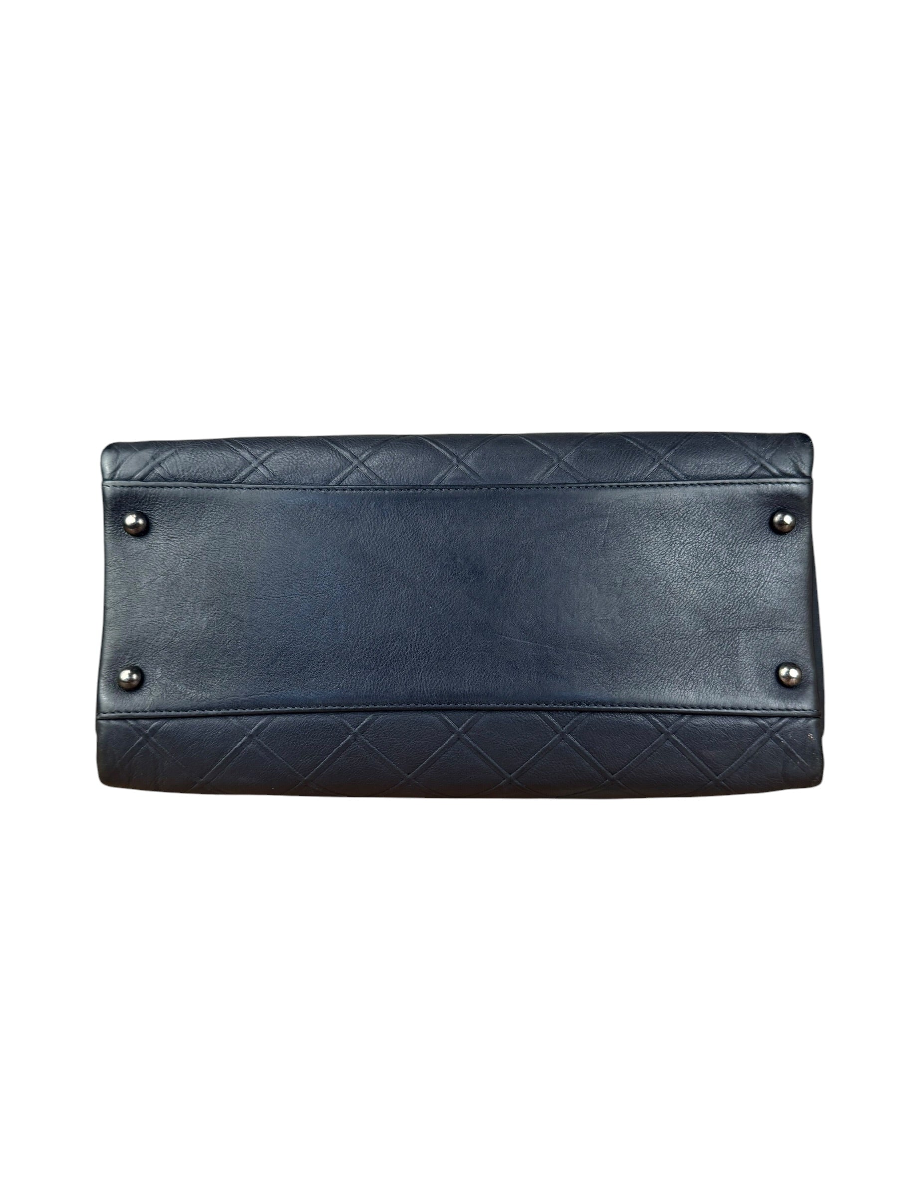 Chanel Navy Edinburgh Chic Chain Tote 2013