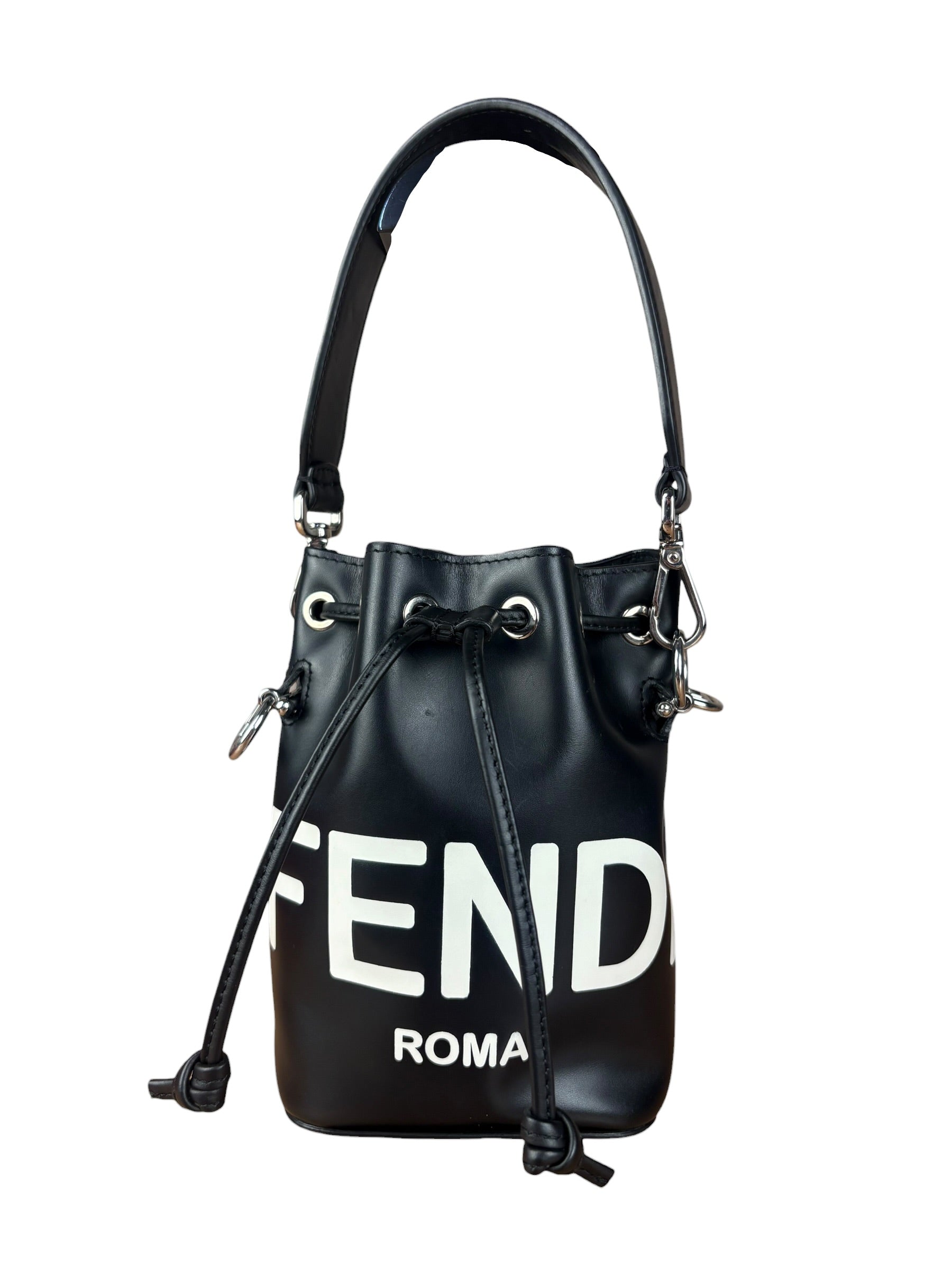 Fendi Black Mon Trésor Mini Bucket Bag