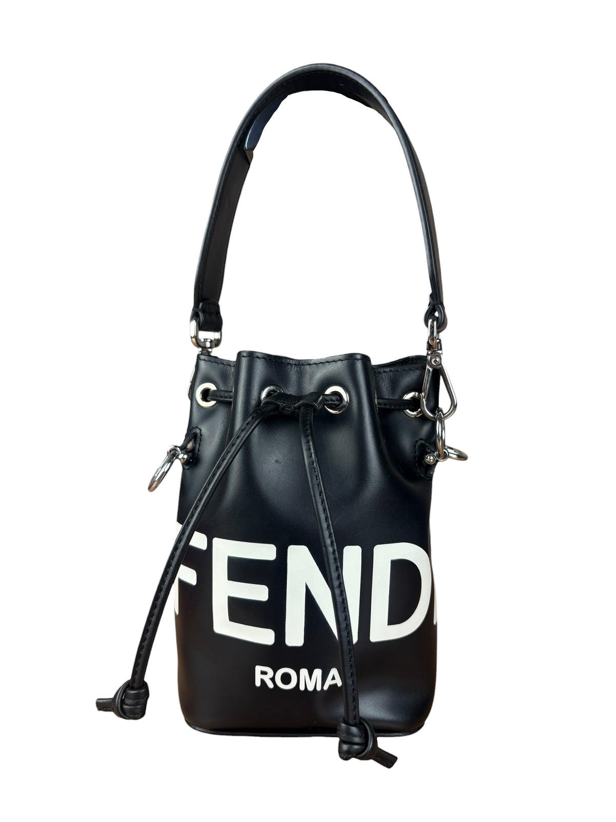 Fendi Black Mon Trésor Mini Bucket Bag