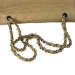 Chanel Vintage Beige Quilted Leather Diana Flap Bag 1989