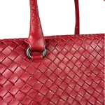Bottega Veneta Red Intrecciato Montaigne Bag