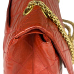 Chanel Red Quilted Leather 2.55 Reissue Double Flap Bag 2010