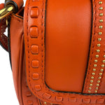 Gucci Orange Leather Snaffle Shoulder Bag