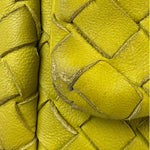 Bottega Veneta Olimpia Yellow Intrecciato Mini Chain Flap Crossbody