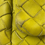 Bottega Veneta Olimpia Yellow Intrecciato Mini Chain Flap Crossbody