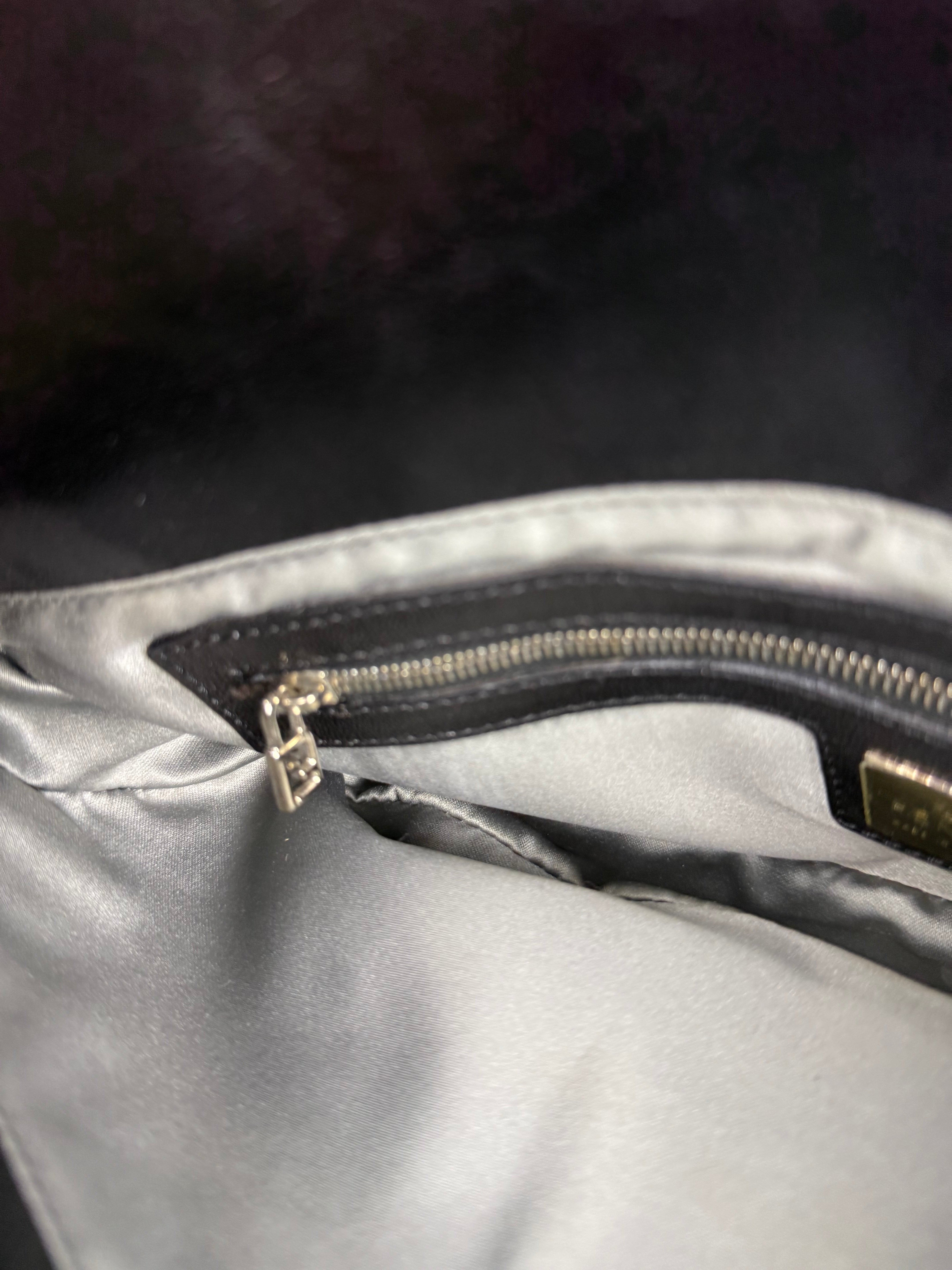 Fendi Beaded Baguette Black