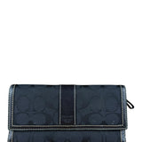 Coach Vintage Signature C Long Wallet Black