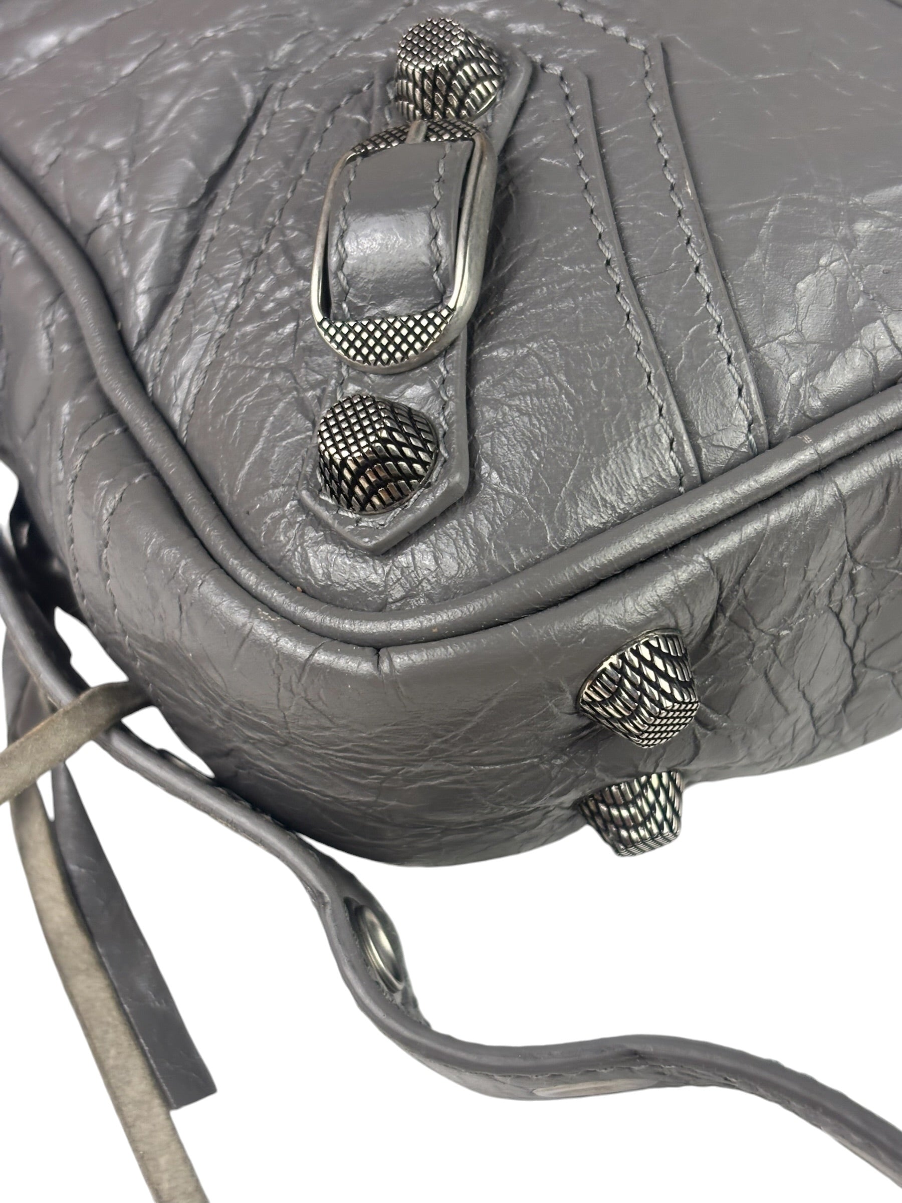 Balenciaga Gray Le Cagole Crossbody Bag