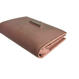 Prada Pink Saffiano Leather Compact Wallet