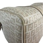Fendi Vintage Beige Zucca Mini Boston Bag