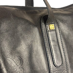 Loewe Vintage Black Calfskin Carryall Handbag
