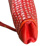 Miu Miu Bicolor Leather Striking Patterned Clutch