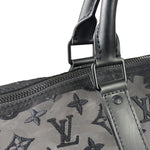 Louis Vuitton x Virgil Abloh Black Leather Trim Monogram Keepall 50