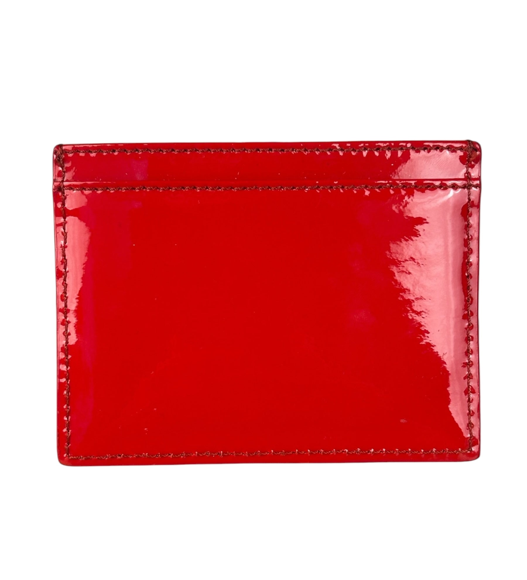Vivienne Westwood Red Debossed Orb Card Holder