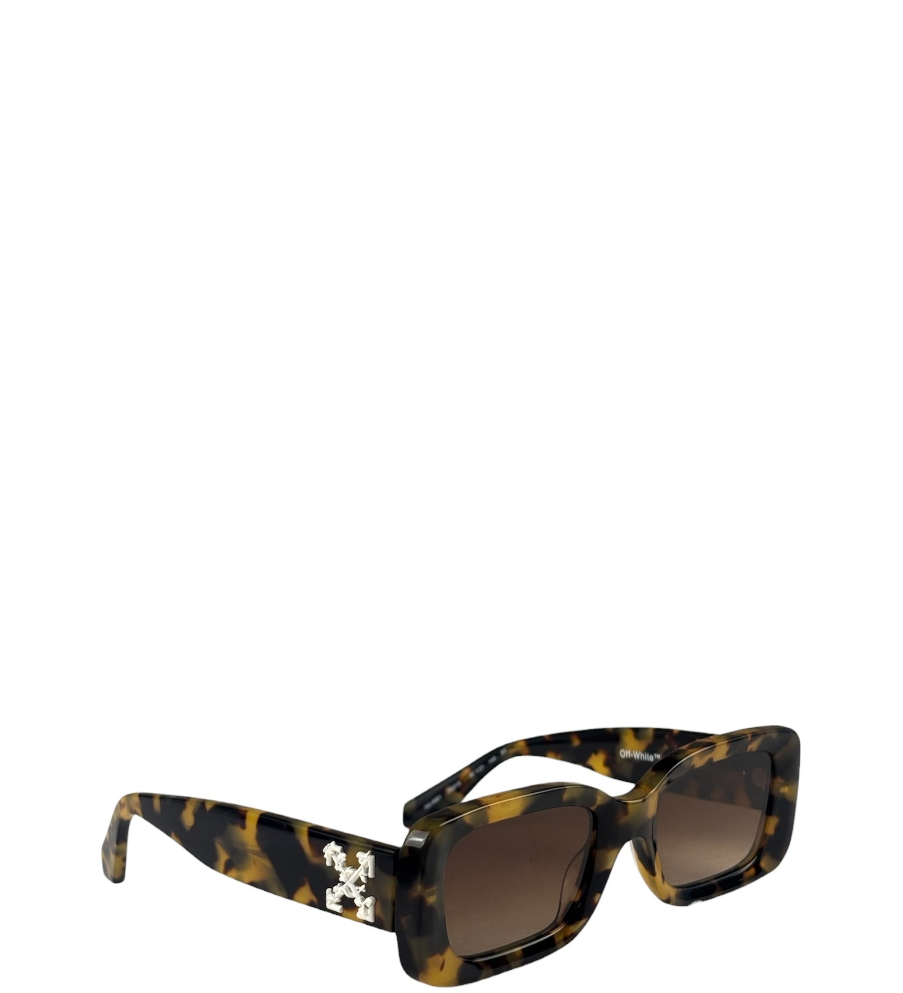 Off-White Tortoiseshell Rectangular C/O The Sun Sunglasses