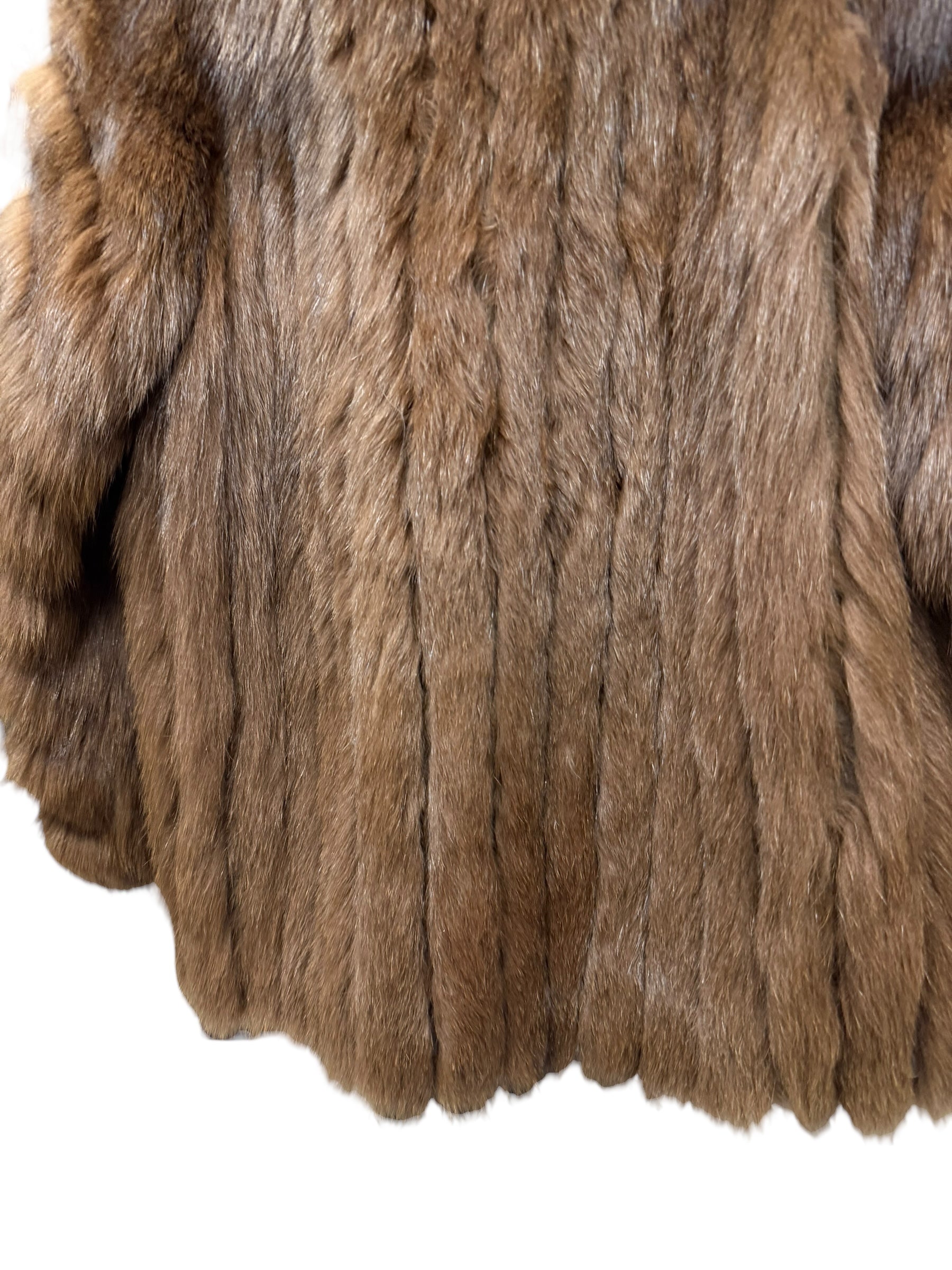 Malvoisie Vintage Brown Fur Coat