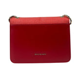 Bvlgari Red Calfskin Serpenti Forever Galuchat Crossbody Bag