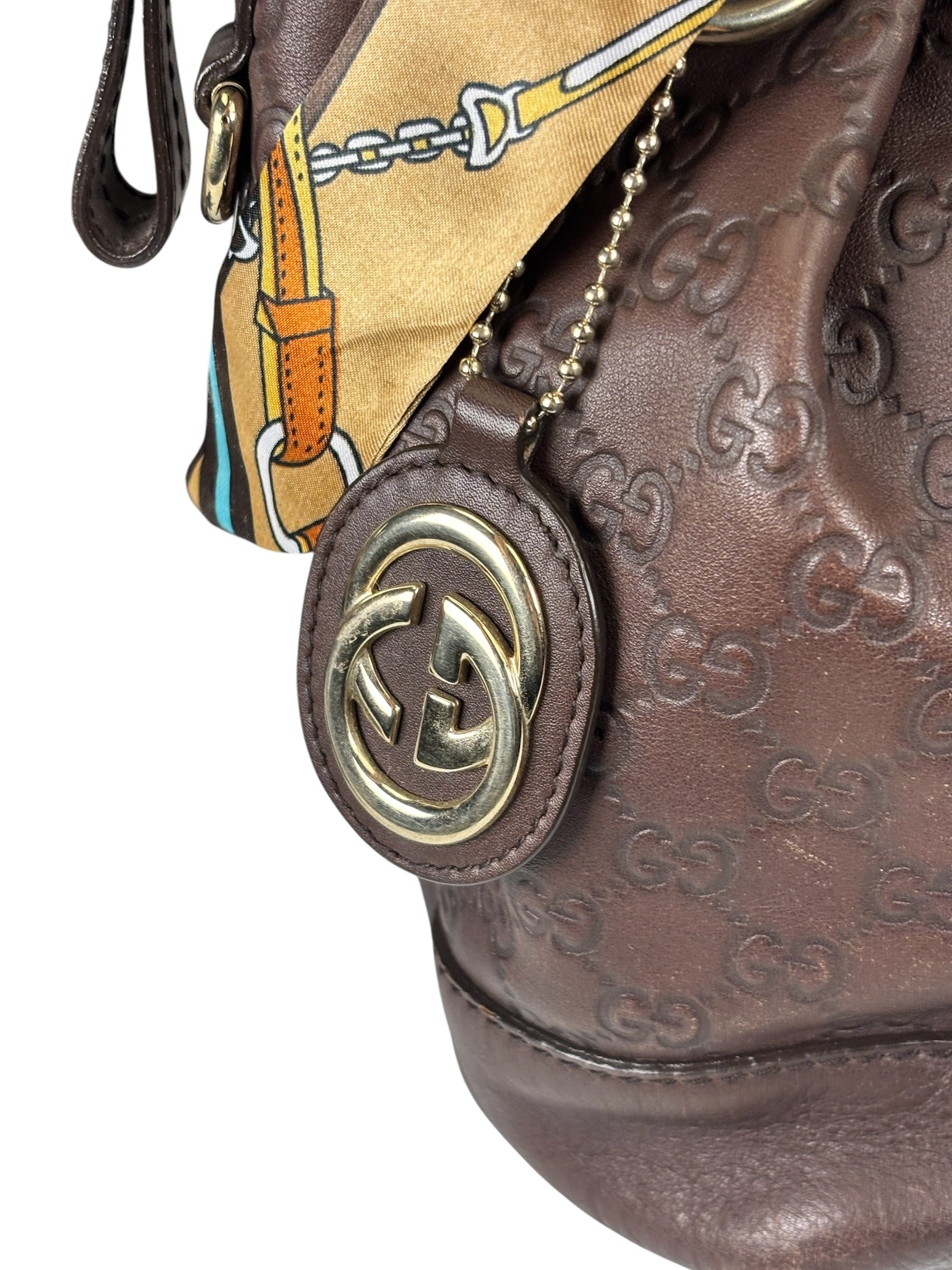 Gucci Brown GG Supreme Shoulder Bag