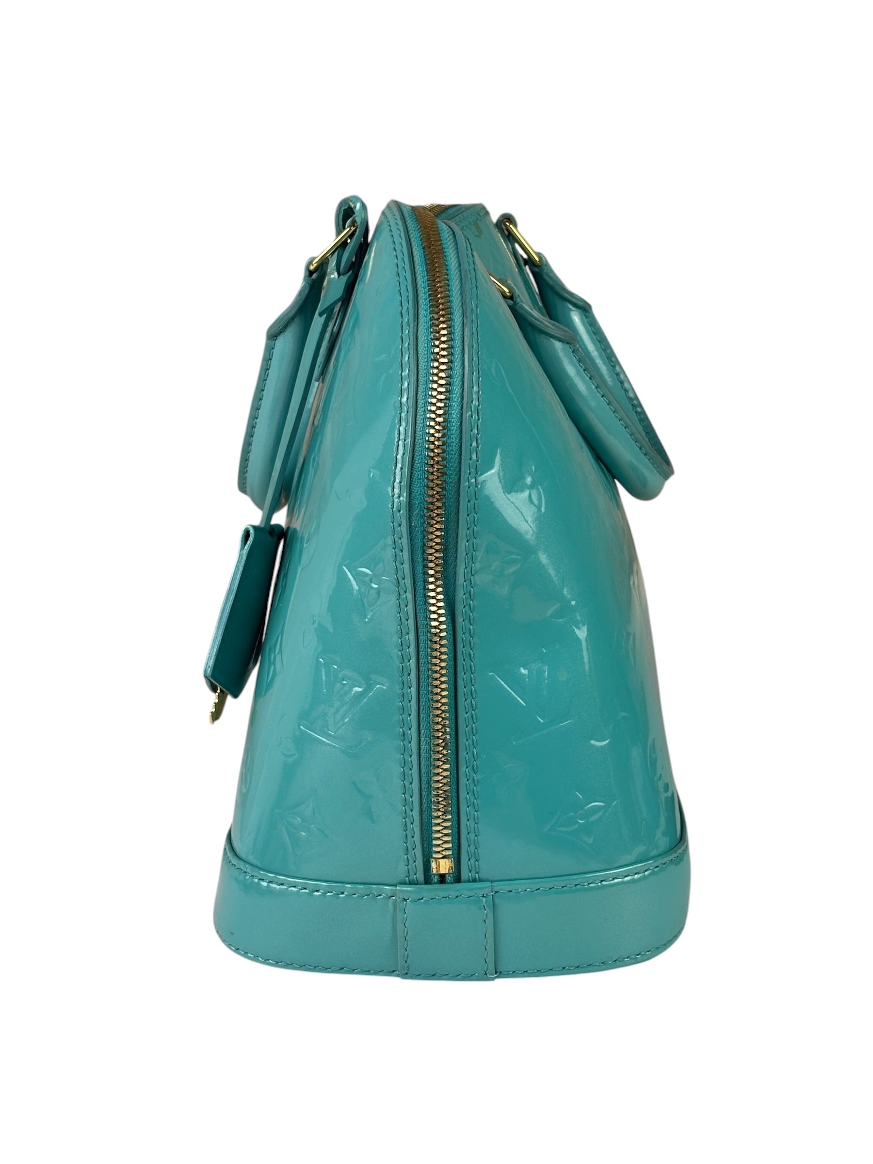 Louis Vuitton Blue Lagoon Vernis Alma GM