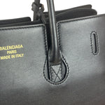 Balenciaga Black Leather Bel Air Carry All Two-Way Bag