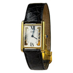 Cartier Must De Tank Tri Color Black Strap