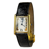 Cartier Must De Tank Tri Color Black Strap