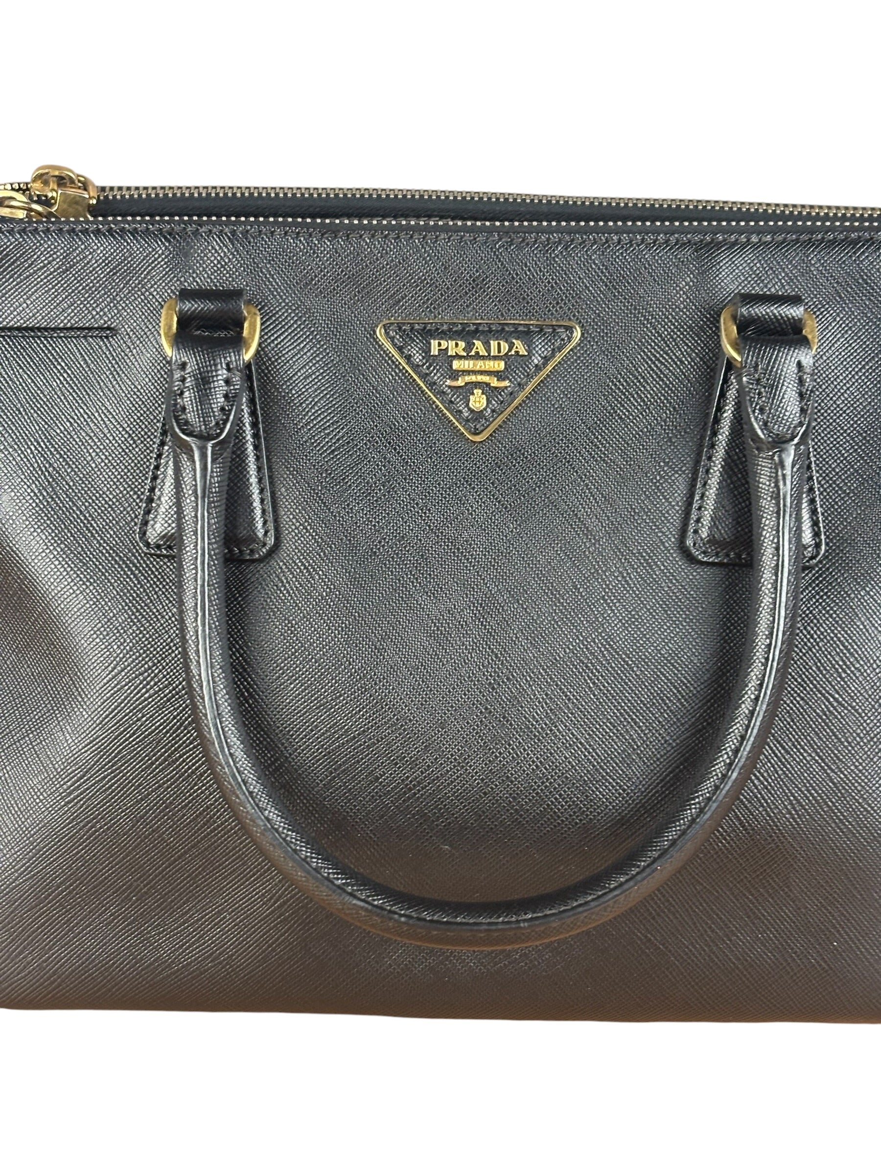 Prada Black Galleria Saffiano Leather Tote
