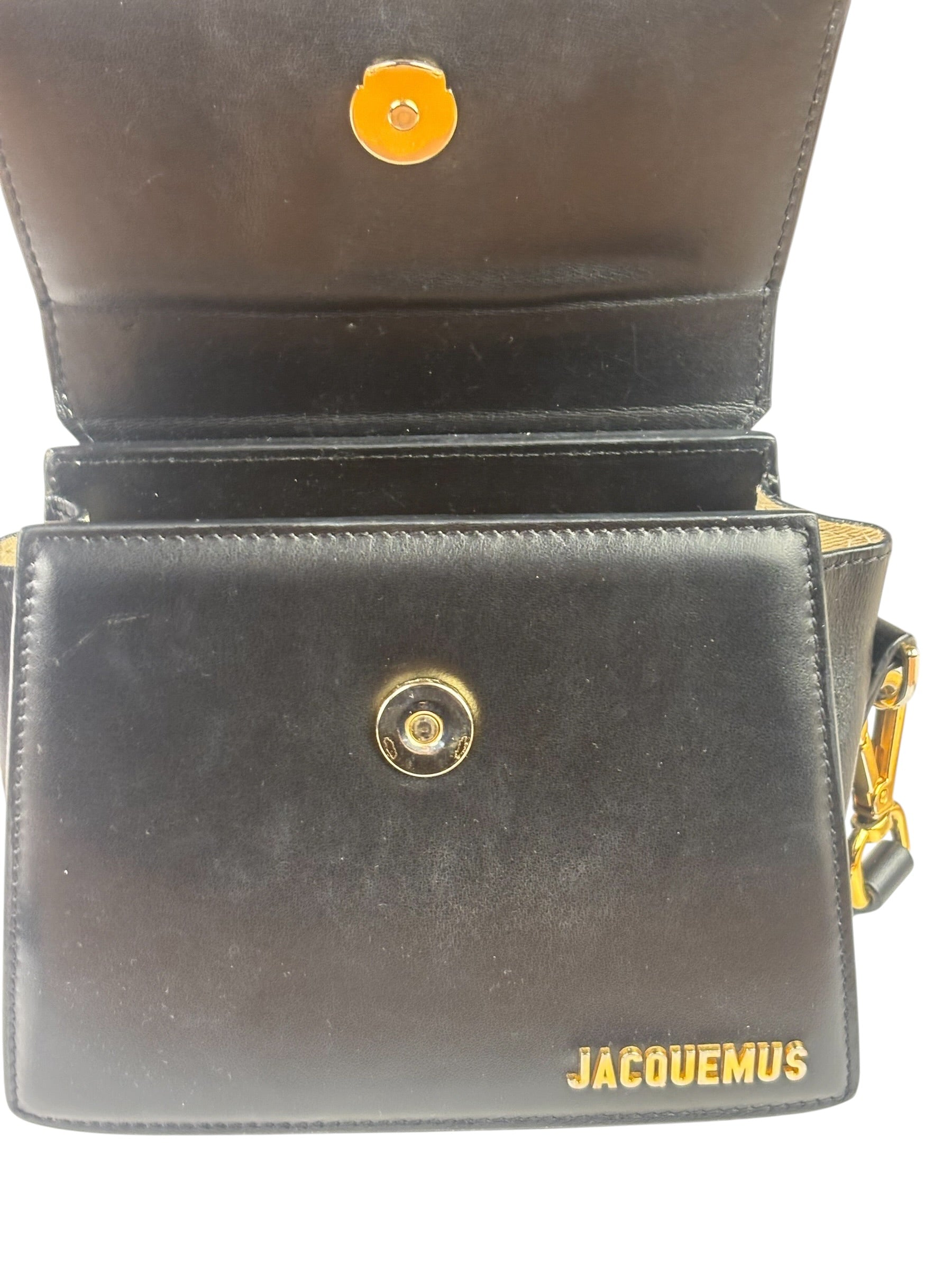 Jacquemus Black Leather The Knot Chiquito Two-Way Bag