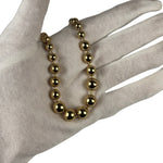 Christian Dior Vintage Gold Plated Beaded Necklace
