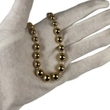 Christian Dior Vintage Gold Plated Beaded Necklace