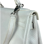 Hermes Kelly 32 White Clemence Leather Handbag 2008