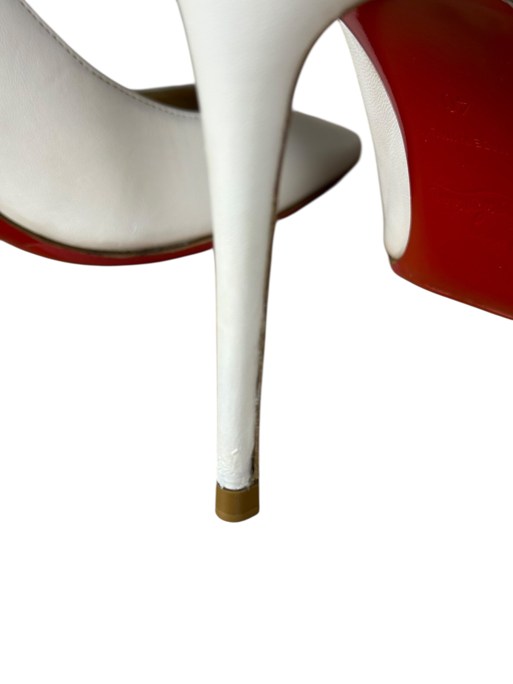 Christian Louboutin Kate Pumps White Nappa Leather