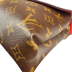 Louis Vuitton LV Monogram Red Leather Pallas Chain Bag