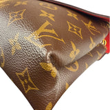 Louis Vuitton LV Monogram Red Leather Pallas Chain Bag