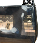 Chanel Black PVC Vinyl Coco Windows Pochette 2003