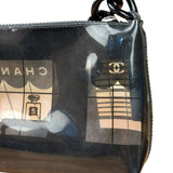 Chanel Black PVC Vinyl Coco Windows Pochette 2003