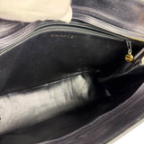 Chanel Vintage Black/White Leather CC Chain Tote '89-'91