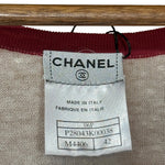 Chanel White/Red 2006 Spring/Summer 06P Sleeveless Top