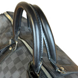 Louis Vuitton Canvas Damier Graphite Keepall Bandouliere Hand Bag