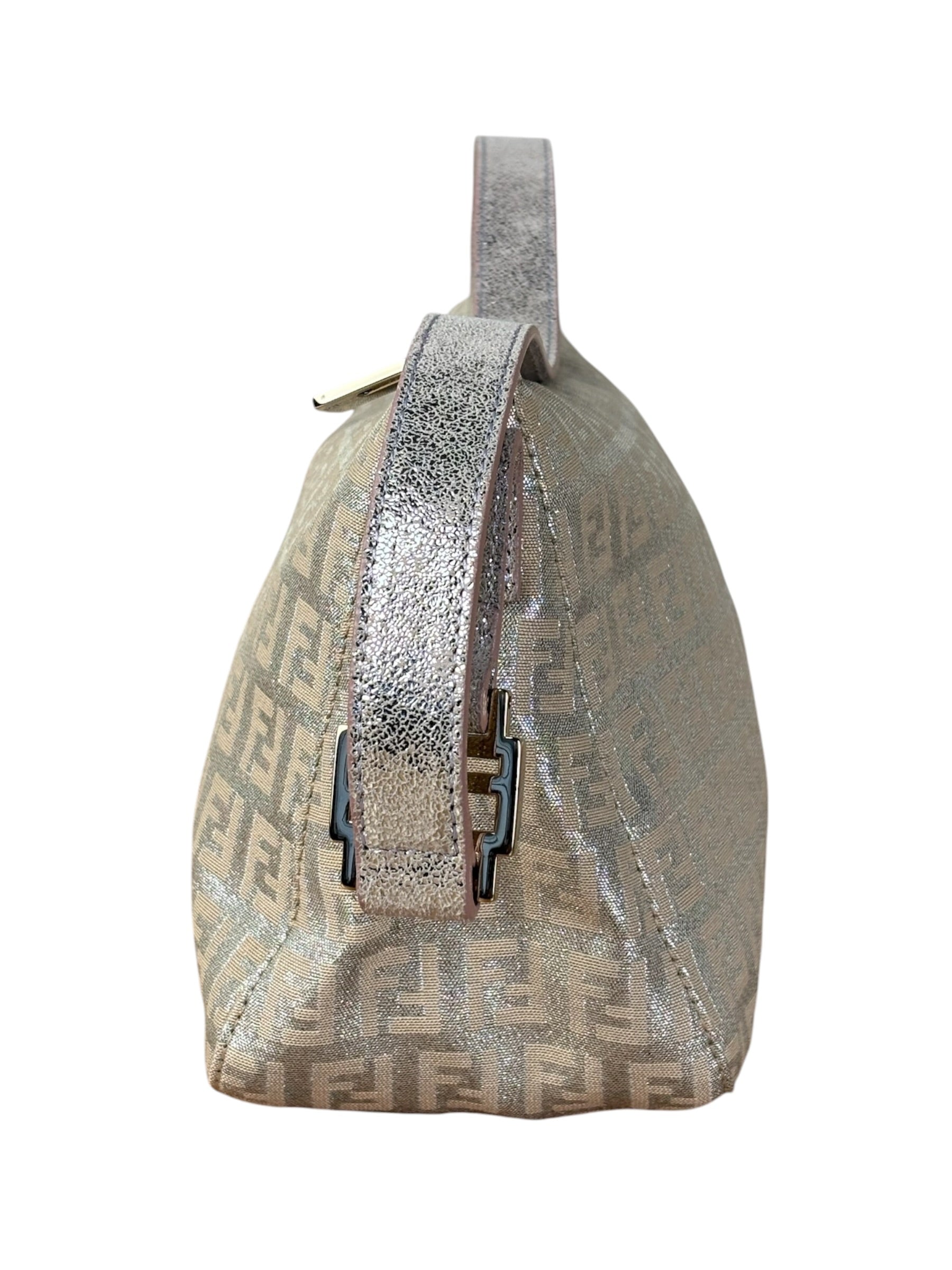 Fendi Vintage Zucchino FF Logo Shoulder Bag